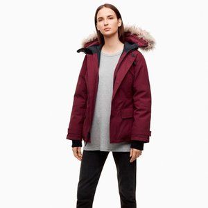 Burgundy Aritzia Golden By Tna Larsen Parka Sz S